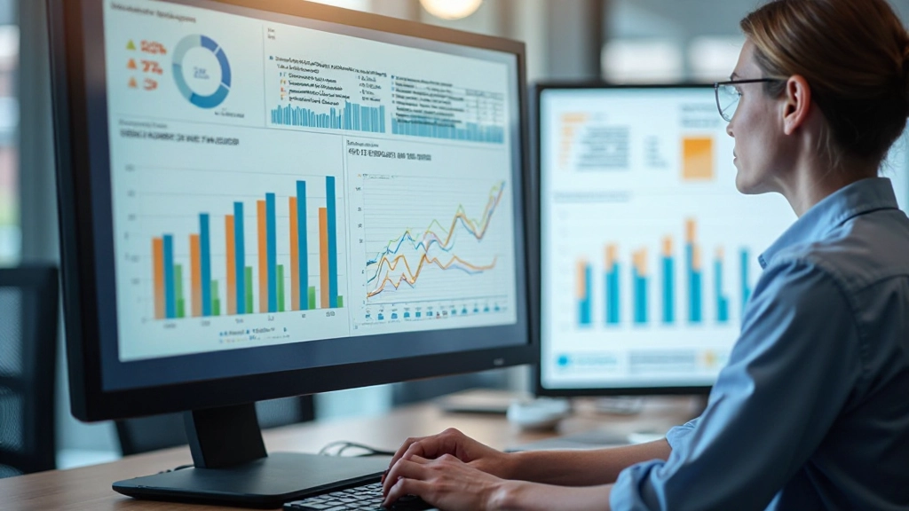 A/B-Test Ergebnisse auf einem Bildschirm mit zwei unterschiedlichen Landingpage-Varianten nebeneinander