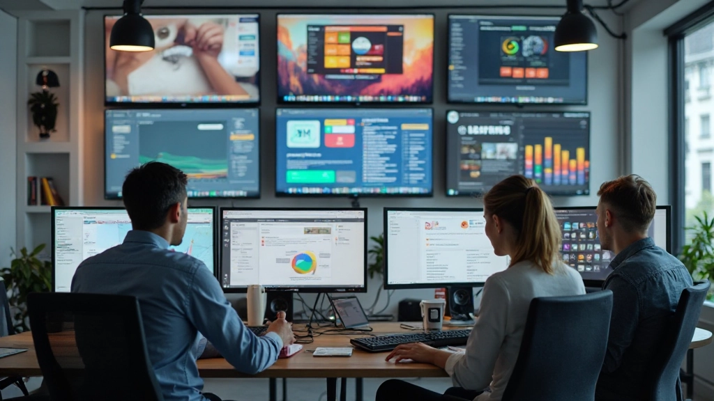 Unsere modernen Büros und das Team bei der Arbeit an Landing Page Designs
